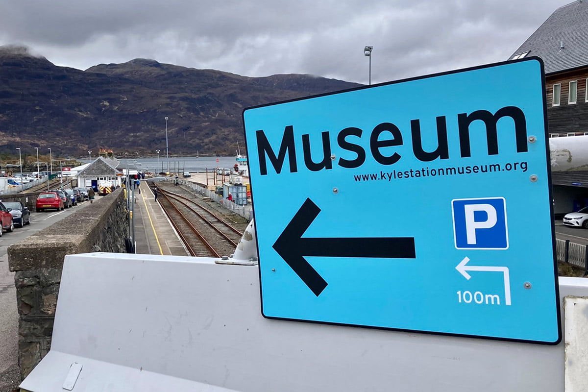 Sign to Kyle Station Museum